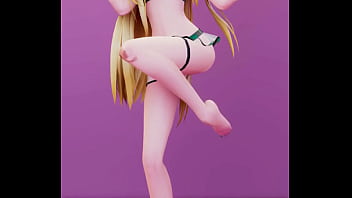 Date a live mayuri hentai undress dance bboom bboom song blonde girl mmd 3d clear blue clothes