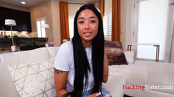 Church girl's virgin ass wrecked by step bro