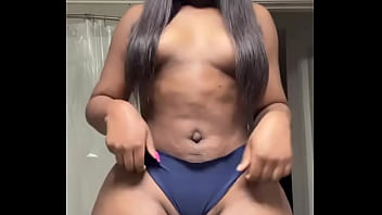 Teasing girl in a skimpy panty