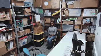 Busty black beauty punished by the mall cop