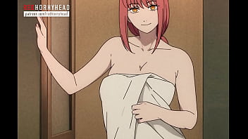 Delivery guy fucks makima after shower chainsaw man 2d animation
