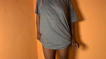 Ebony queen standing doggy fuck after stripping pant hd