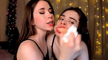 Throat training with big sextoy