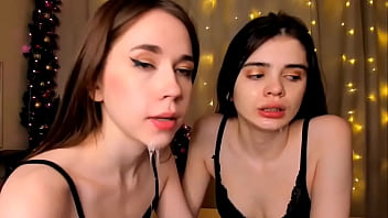 Throat training with big sextoy