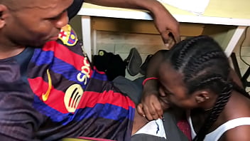 In her quest to pass her jamb she trades her pussy for grade