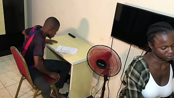 In her quest to pass her jamb she trades her pussy for grade