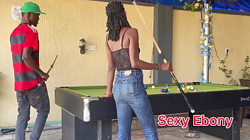 Snooker date night turn’s into creampie my pussy