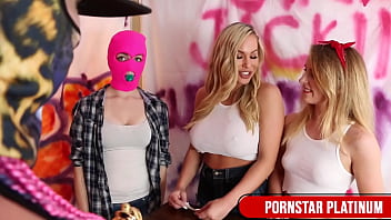 Kate kennedy & olivia austin cram a trophy inside leya falcon’s pussy