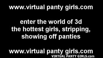 Topless 3d anime babe teasing in tight lingerie Topless 3d anime babe teasing in tight lingerie