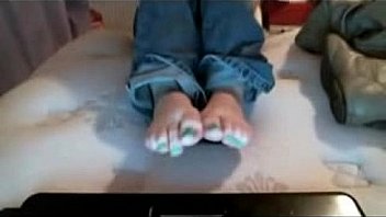 Lola stinky feet after long hot day in boots camg8