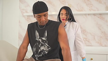 Interracial i find the cure for my patient's pain in his testicles by sucking his huge cock