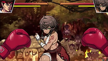 Tiny fighter’s tight pussy stretched to the limit – she loses her bikini in epic