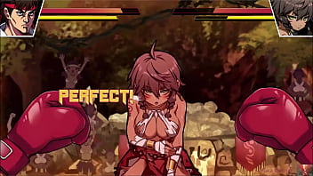 Tiny fighter’s tight pussy stretched to the limit – she loses her bikini in epic