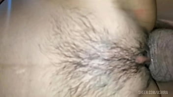 She's sitting on the chair boyfriend lick pussy her