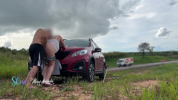 We had sex with many cars passing by and looking at us