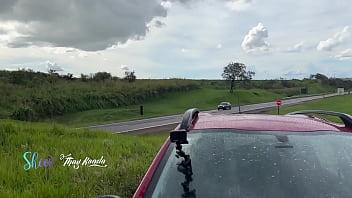 We had sex with many cars passing by and looking at us