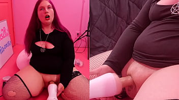 Fat Tranny Pinky Masturbates And Cums Pocket Pussy thumbnail