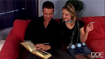 Liz honey doing a great blowjob