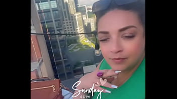 Enjoying the view and dinner on the rooftop tonight ️ ticklessoles #brooklyn