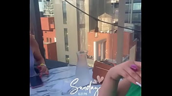 Enjoying the view and dinner on the rooftop tonight ️ ticklessoles #brooklyn