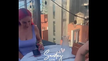 Enjoying The View And Dinner On The Rooftop Tonight ️ Ticklessoles #brooklyn thumbnail