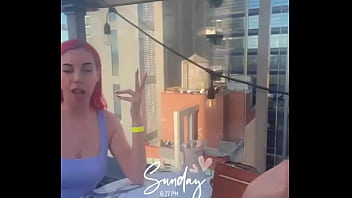 Enjoying the view and dinner on the rooftop tonight ️ ticklessoles #brooklyn