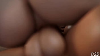 Riding massive cock hard