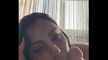 Sapphire gives a blowjob to your cock and has orgasm moaning a lot