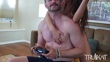 Two huge euro cocks tearing up my tight pussy