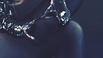 Pussy play in lace lingerie stockings fetish and shiny clothes erotica arya grander