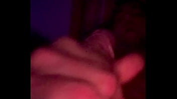 Rubbing my throbbing huge cock and edging