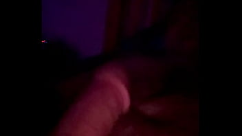 Rubbing my throbbing huge cock and edging