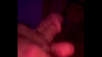 Rubbing my throbbing huge cock and edging