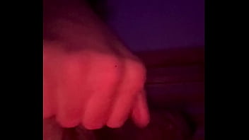 Rubbing my throbbing huge cock and edging