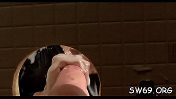 Chick fucked with fake shlong