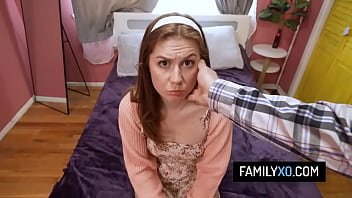 Fucking my new brunette stepsis