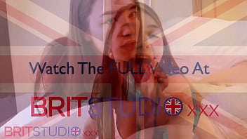 British teen sucks a fan & eats cum