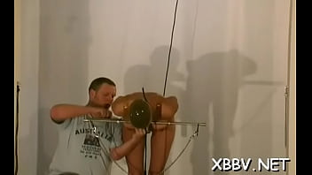 Savory girl in bra is masturbating