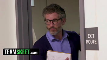 Bad teens suck teacher’s cock in dick down detention trailer Bad teens suck teacher’s cock in dick down detention trailer