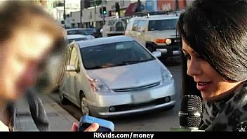 Tight teen fucks a man in front of the camera for cash 21