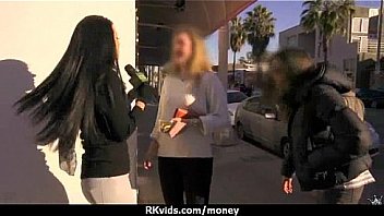 Tight teen fucks a man in front of the camera for cash 21