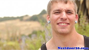 Tattooed Muscular Stud Tugging His Dick thumbnail