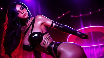 Yennefer from the witcher striptease teasing bib boobs ai