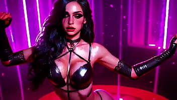 Yennefer from the witcher striptease teasing bib boobs ai