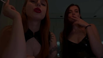 Pov smoking humiliation and spit by kira and sofi