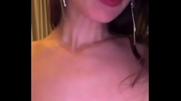 My stepsister pulls out big milky boobs