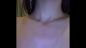My stepsister pulls out big milky boobs