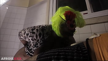 Horny chubby slut devoured my dick after getting her pussy pounded by a fucking machine