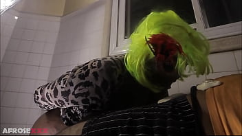 Horny chubby slut devoured my dick after getting her pussy pounded by a fucking machine