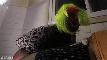 Horny chubby slut devoured my dick after getting her pussy pounded by a fucking machine